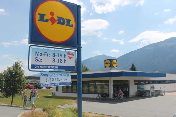 Faciliteiten: Supermarkt Lidl, Kötschach